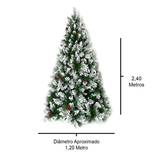 Árvore de Natal Finlândia 240cm Ref: PF240-1122T - reidoarmarinho