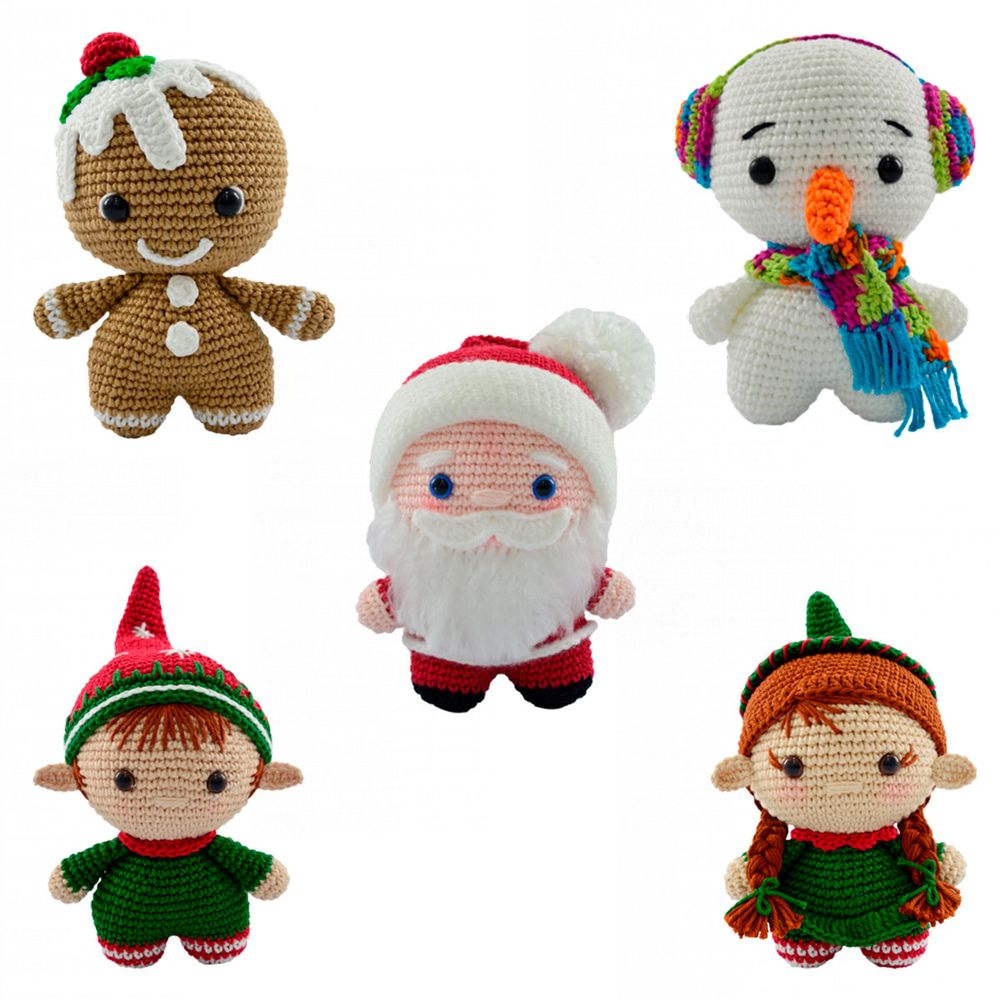 Kit Amigurumi Natal Círculo - reidoarmarinho